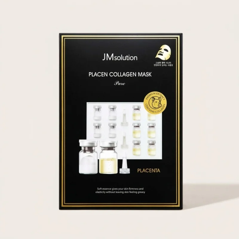 JMsolution Placen Collagen Mask Pure - Nourishing & Firming Sheet Mask (10 Count) - Main Image