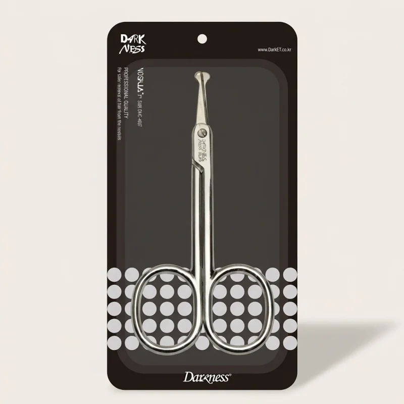 DARKNESS Professional Nostril Scissors with Rounded Safety Tips (DMC-4007) - Main Image