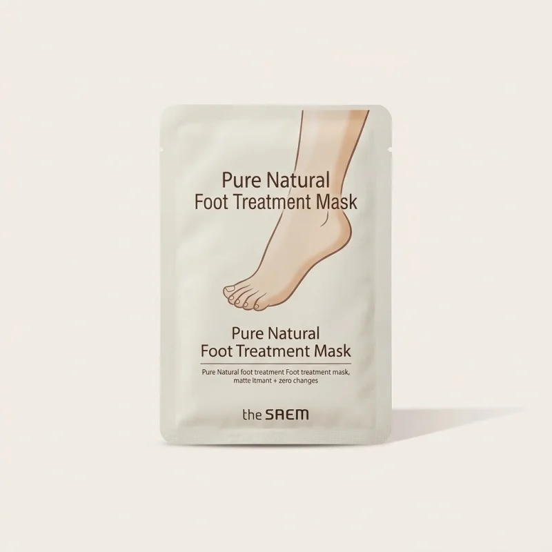 THE SAEM Pure Natural Foot Treatment Mask, Moisturizing Sock-Type Wrap - Main Image