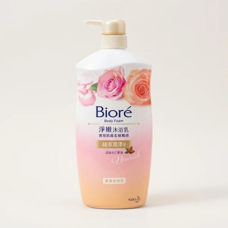 Biore Clean and Soft Body Wash Rose, Nourishing Floral Scent, 1000ml - Main Image
