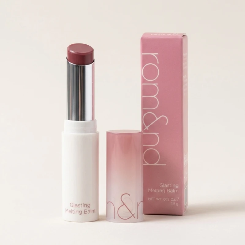 ROMAND Glasting Melting Balm 07 Mauve Whip - High-Shine Hydrating Lip Glow - Main Image