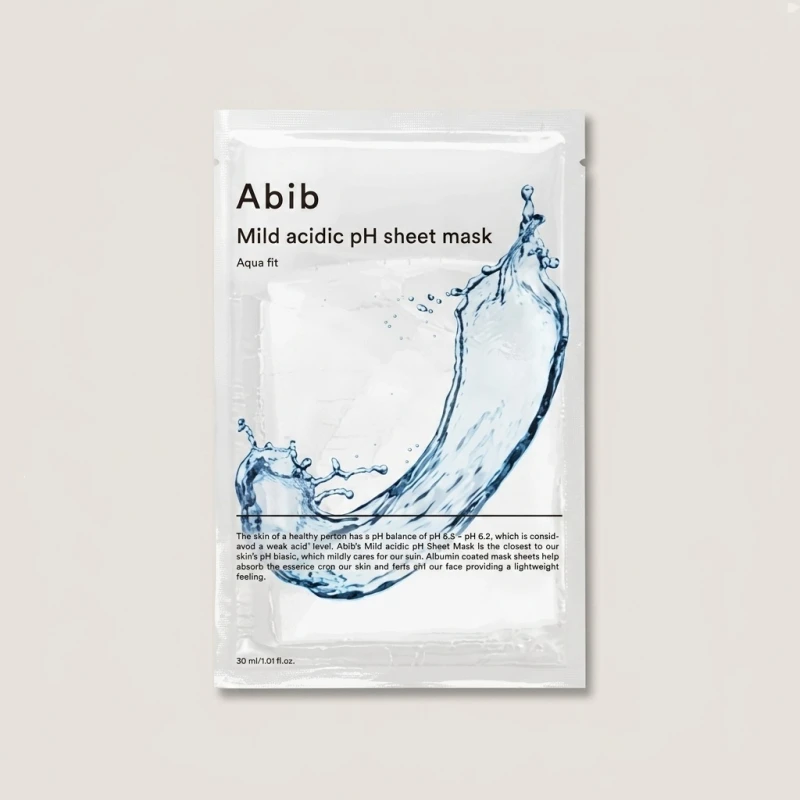 Abib Mild Acidic pH Sheet Mask Aqua Fit for Intense Hydration, 10 Sheets - Main Image