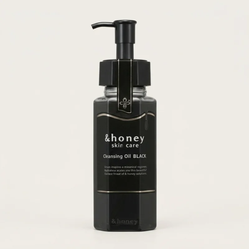 &honey Skin Care Cleansing Oil BLACK 180ml - Pore Care & Makeup Removal - Main Image