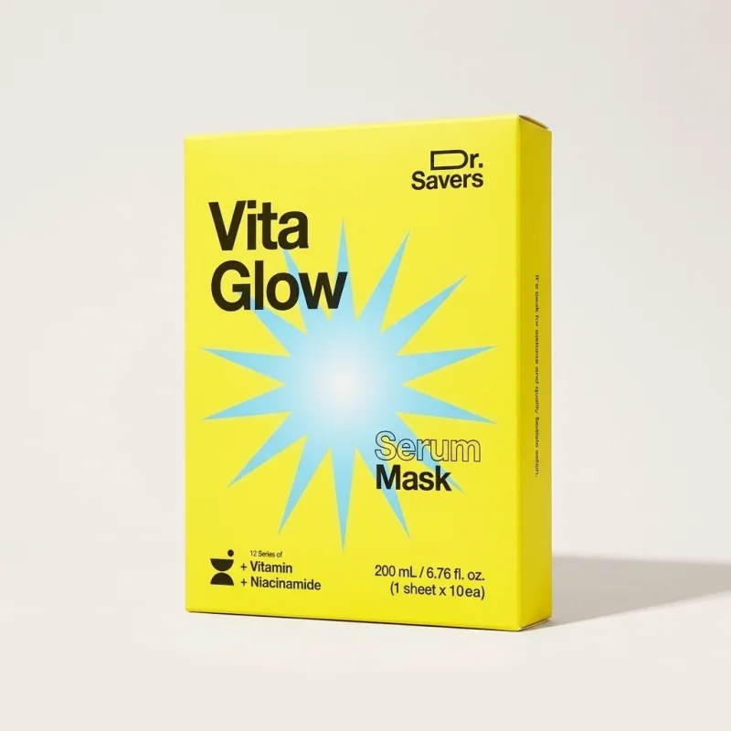 ITS SKIN Dr Savers Vita Glow Serum Mask Set - Vitamin & Niacinamide, 10 Sheets - Main Image