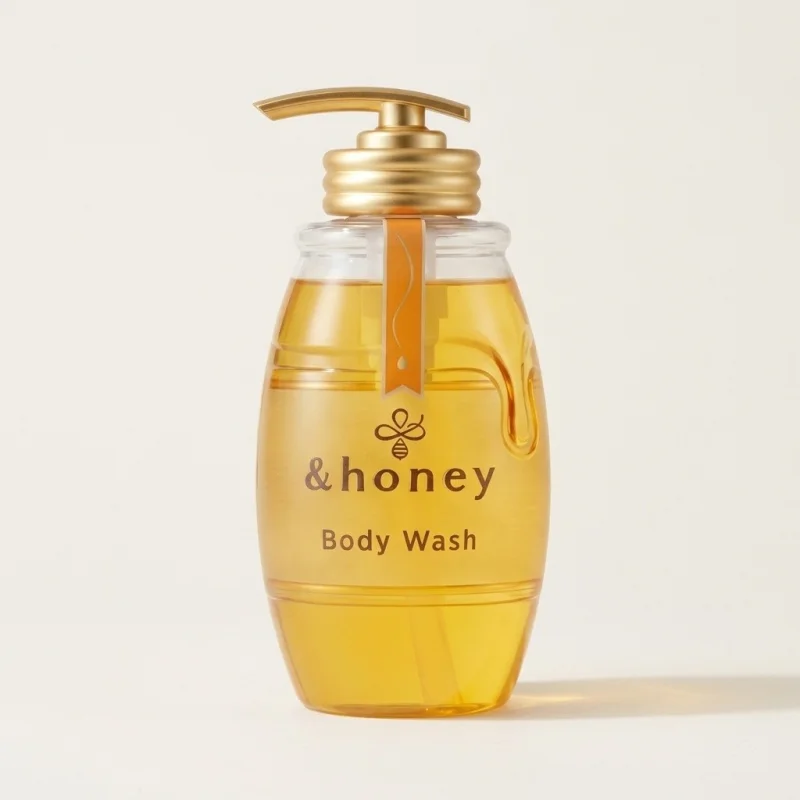&honey Deep Moist Gel Body Wash 500ml - Hydrating Argan Oil & Honey Formula - Main Image