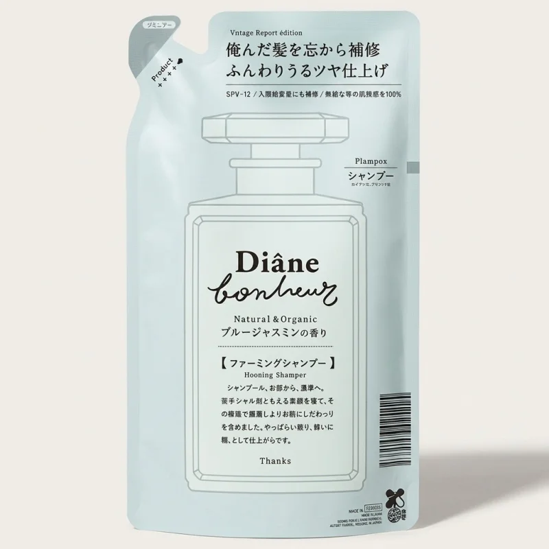 Moist Diane Bonheur Blue Jasmine Shampoo Refill - Damage Repair & Shine 400ml - Main Image