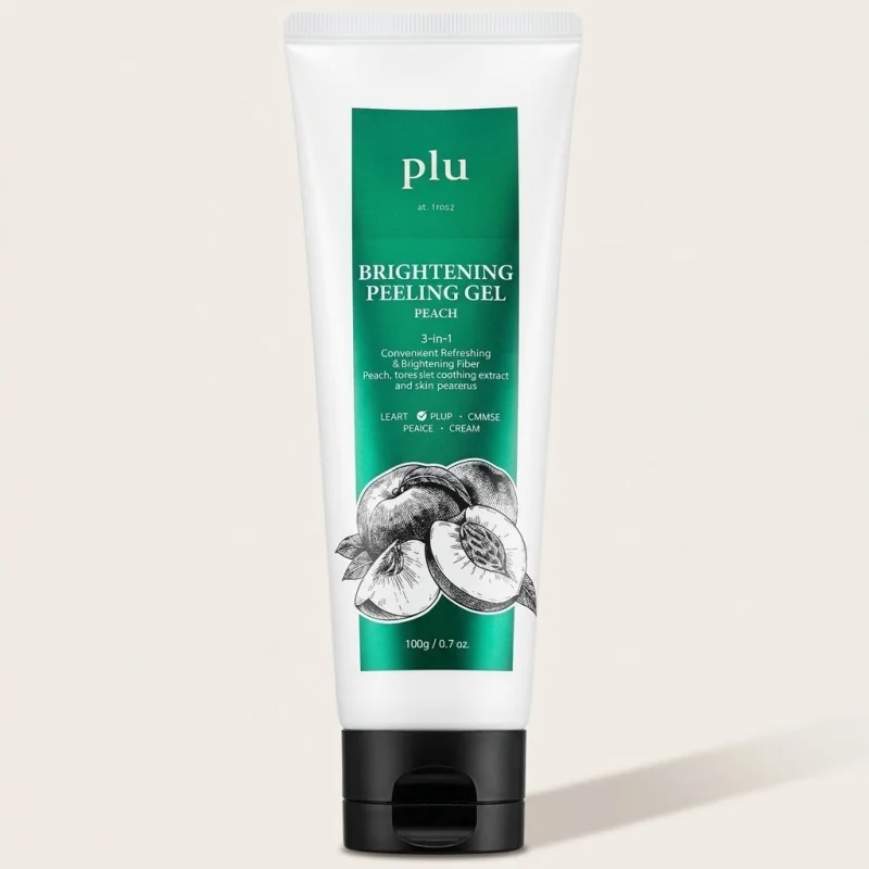PLU Brightening Peeling Gel Peach 100g - Gentle Facial Exfoliator - Main Image