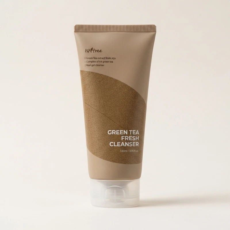 ISNTREE Green Tea Fresh Cleanser 120ml — Balancing Low pH Face Wash - Main Image