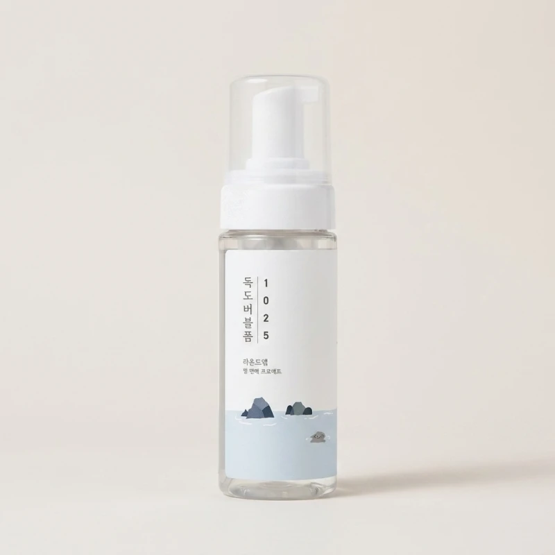 ROUND LAB 1025 Dokdo Bubble Foam 150ml - Gentle pH Balancing Cleanser - Main Image