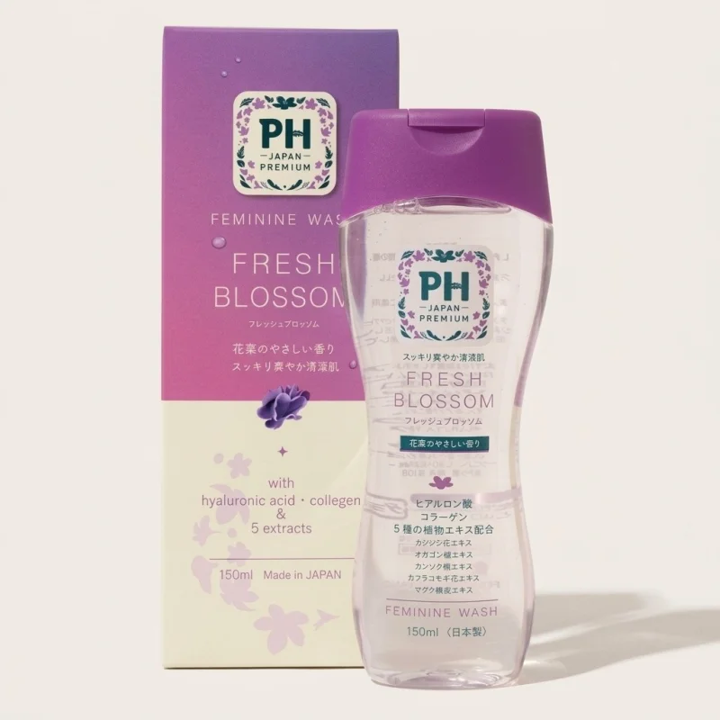 PH Japan Premium Feminine Wash Fresh Blossom 150ml - pH 5.0 Balanced Care - Main Image