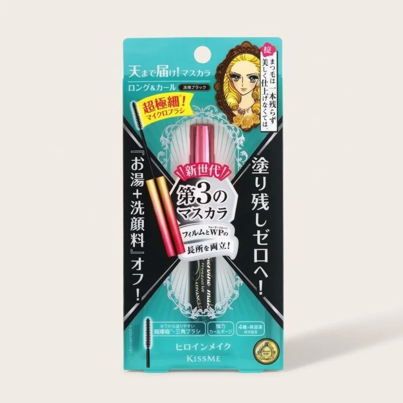 KISS ME Heroine Make Micro Mascara 01 Jet Black — Precise Definition Brush - Main Image