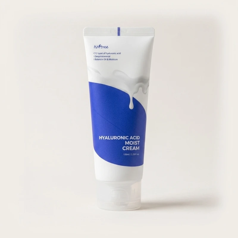 ISNTREE Hyaluronic Acid Moist Cream 100ml - Daily Face Hydration - Main Image