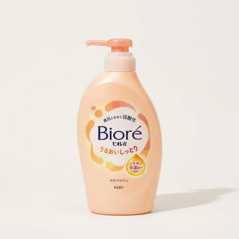 Kao Biore Moisturizing Body Wash 450ml - Mild Acidity Formula for Family Care - Main Image