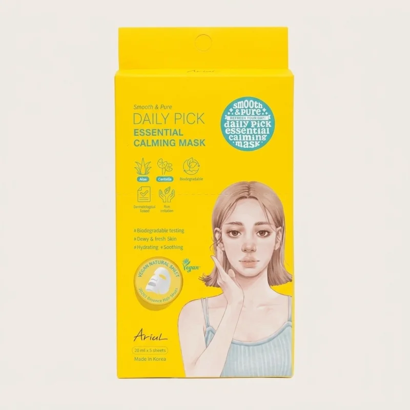 Ariul Smooth & Pure Daily Pick Calming Mask, Soothing Cica & Tea Tree, 30 Sheets - Main Image