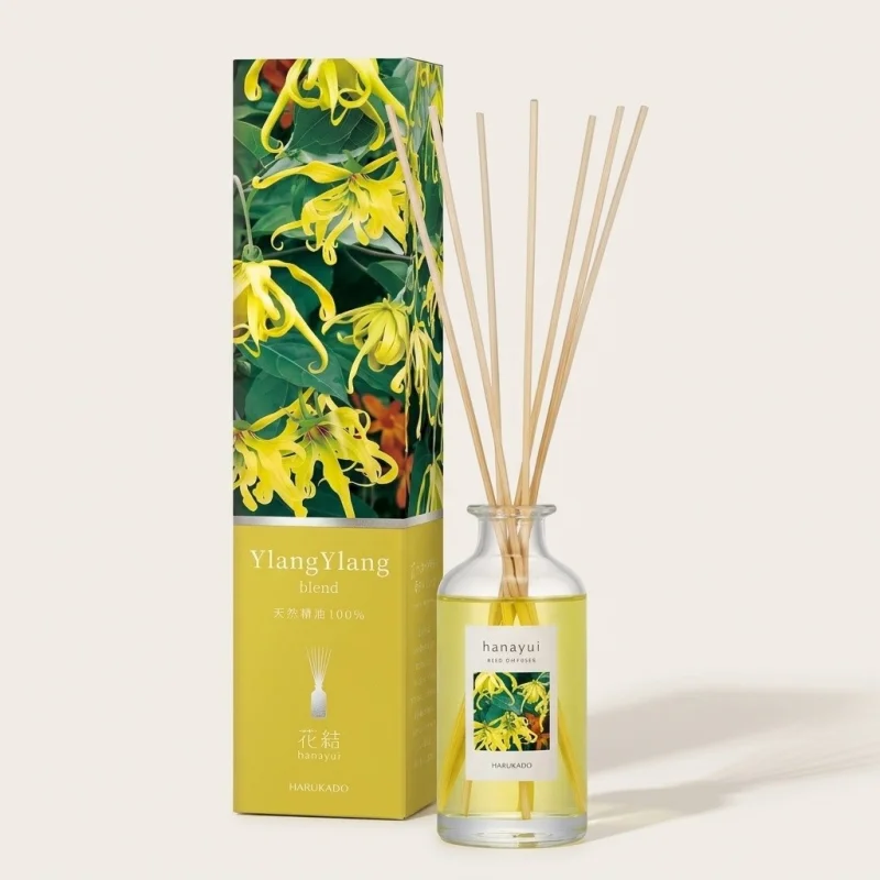 Harukado Hanayui Room Diffuser, Ylang Ylang Blend Home Fragrance, 110ml - Main Image