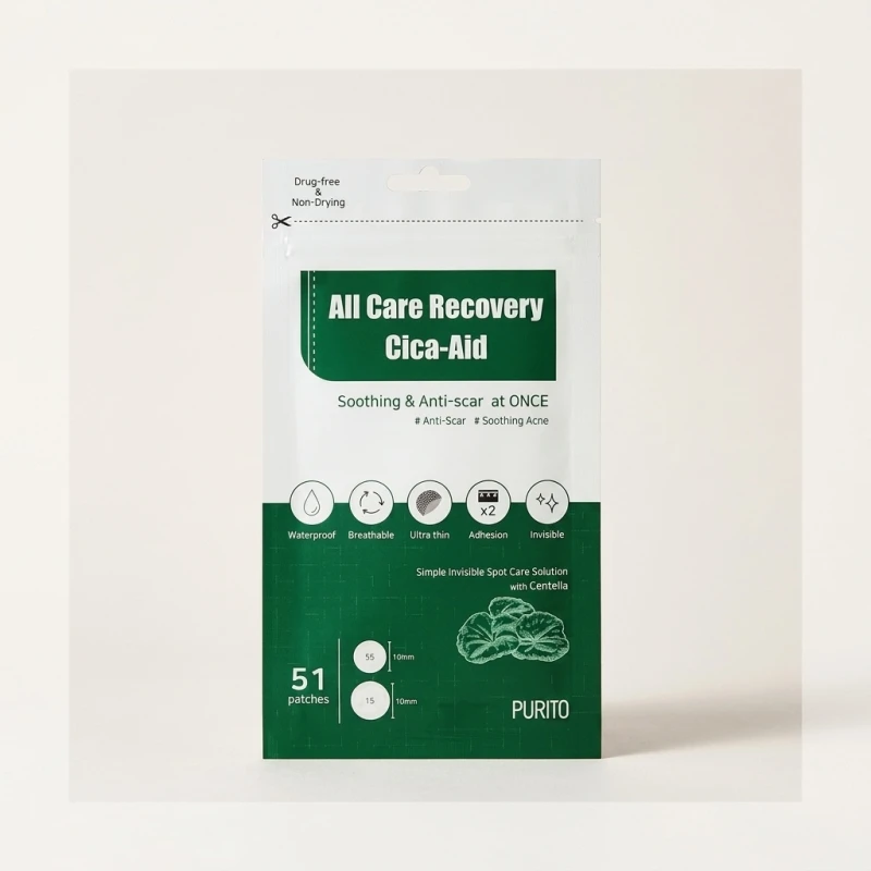 PURITO All Care Recovery Cica-Aid Patch - 51 Hydrocolloid Blemish Patches - Main Image