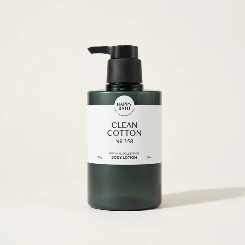 HAPPY BATH Clean Cotton No. 358 Body Lotion - Fresh Scent & Moisture 500g - Main Image
