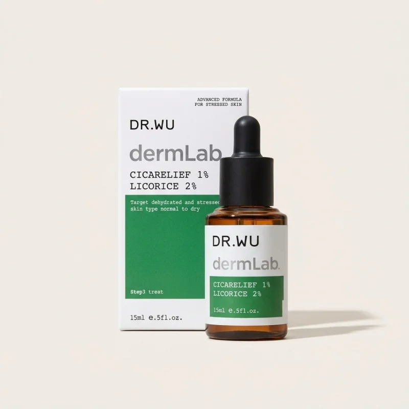 DR.WU dermLab 1% Cicarelief + 2% Licorice Serum for Stressed Skin, 15ml - Main Image