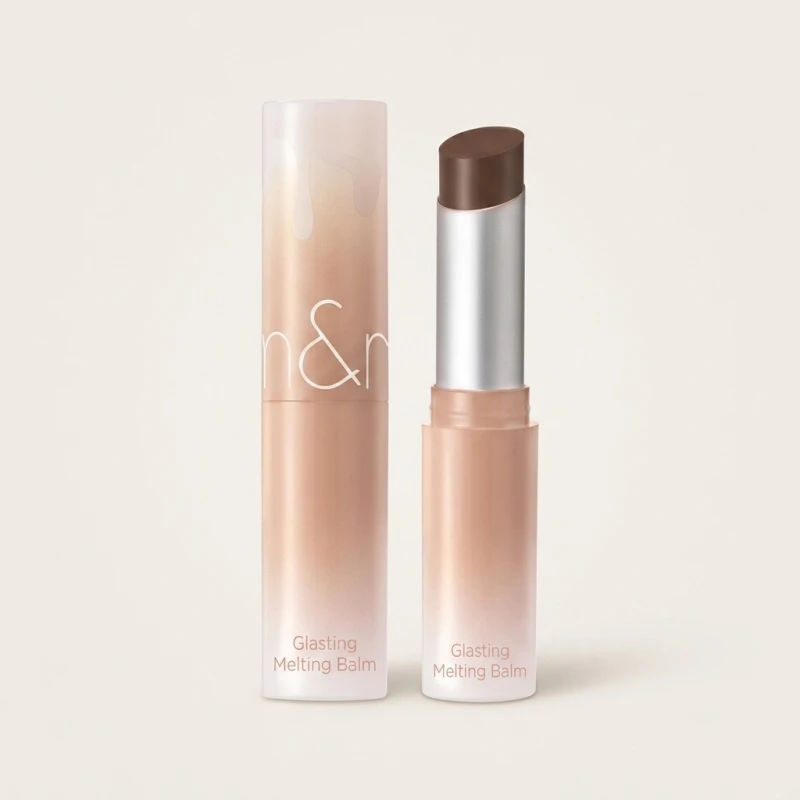 ROMAND Glasting Melting Balm 10 Nu Beige - High-Shine Hydrating Lip Color - Main Image
