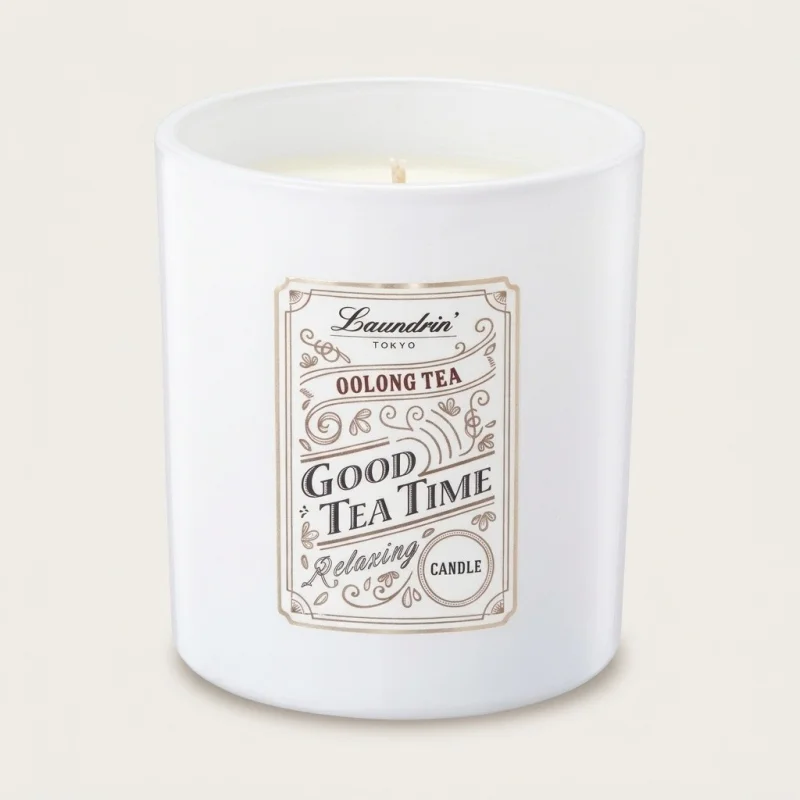 Laundrin GOOD TEA TIME Aroma Candle, Relaxing Oolong Tea Scent, 160g - Main Image