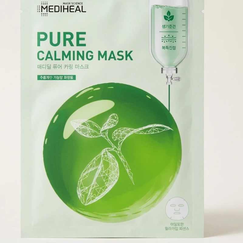 MEDIHEAL Pure Calming Mask with Teatree and Madecassoside for Skin Relief - Main Image