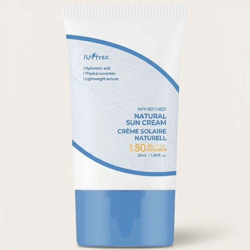 ISNTREE Hyaluronic Acid Natural Sun Cream SPF 50+ PA++++, 50ml - Main Image