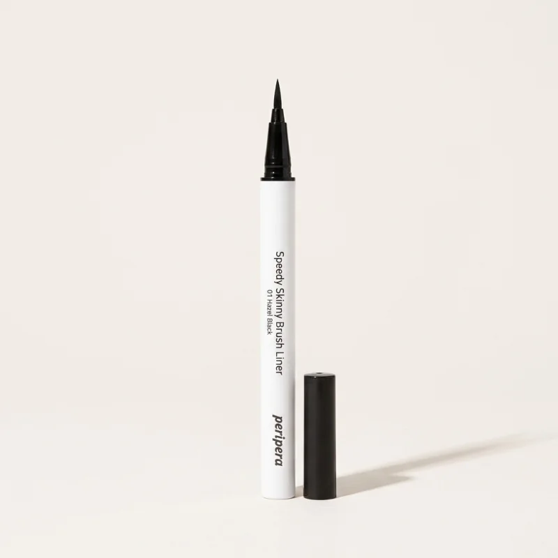 Peripera Speedy Skinny Brush Liner 01 Hazel Black - Waterproof Fine Eyeliner - Main Image