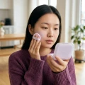 Peripera Filter Fit Blur Pact 02 Blur Lavender - Color Correcting Pressed Powder 2