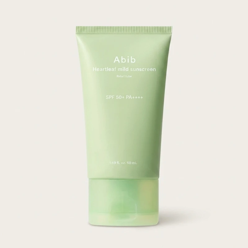 Abib Heartleaf Mild Sunscreen SPF 50+ PA++++ | Calming Daily Sun Essence 50ml - Main Image