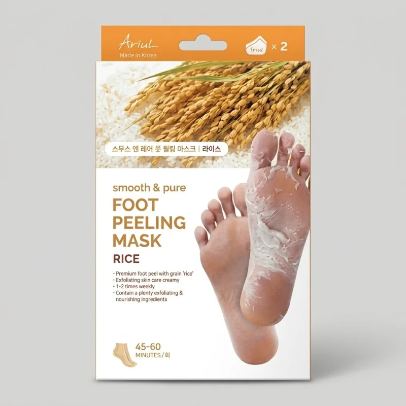 ARIUL Smooth & Pure Rice Foot Peeling Mask - Nourishing Callus Remover (2 Pairs) - Main Image