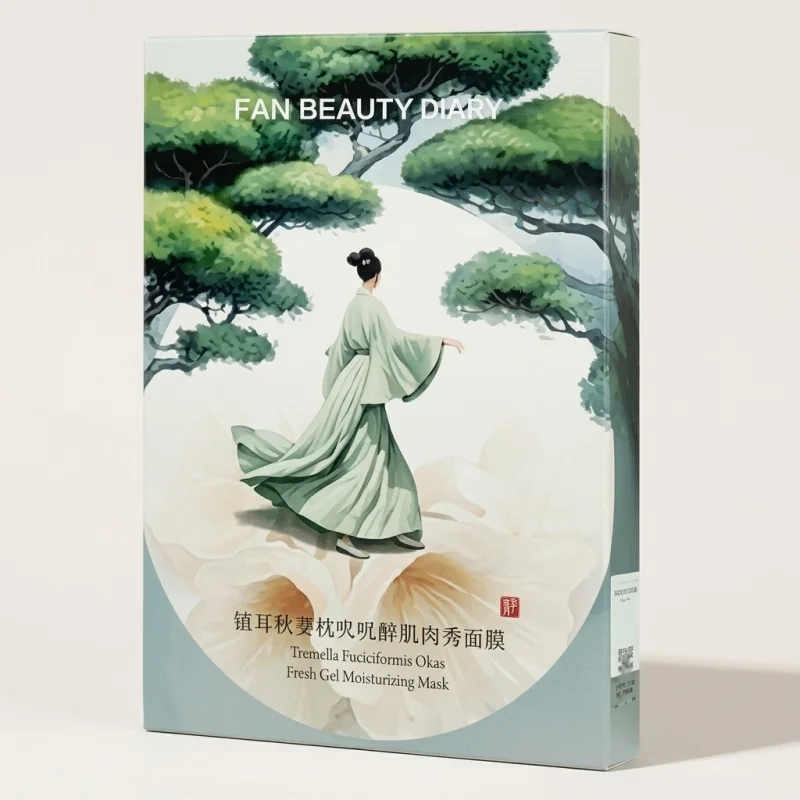 FAN BEAUTY Tremella Fuciformis Oka Fresh Gel Moisturizing Mask - 5 Sheets - Main Image