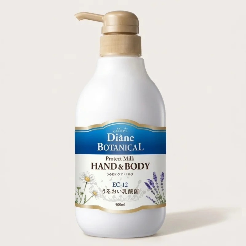 Moist Diane Botanical Protect Hand & Body Milk with EC-12 Probiotics, 500ml - Main Image
