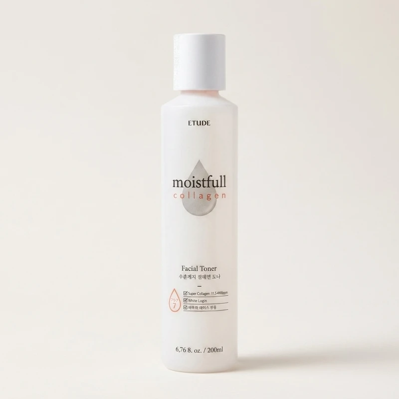 ETUDE HOUSE Moistfull Collagen Facial Toner - Hydrating Face Water 200ml - Main Image