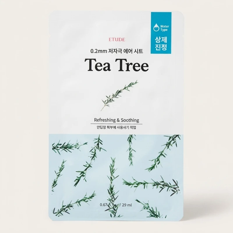 ETUDE 0.2mm Therapy Air Mask Tea Tree - Soothing Water Essence Sheet Mask - Main Image