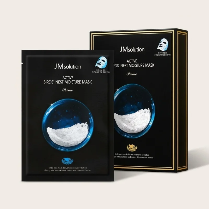 JMSolution Active Bird's Nest Moisture Mask Prime, 10 Sheets - Hydrating Care - Main Image