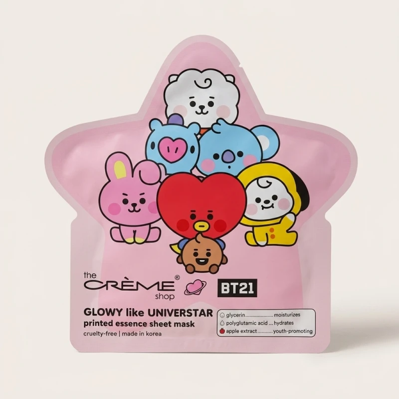 The Crème Shop BT21 Glowy like UNIVERSTAR Printed Essence Sheet Mask - Main Image