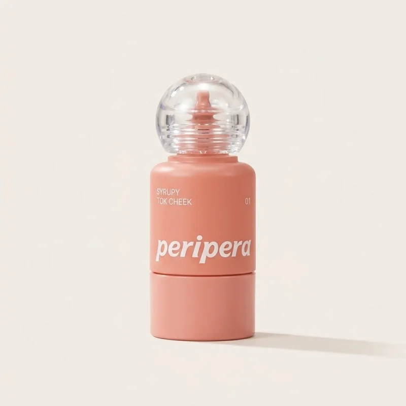 Peripera Syrupy Tok Cheek 01 Light Peach - Dewy Liquid Blush - Main Image