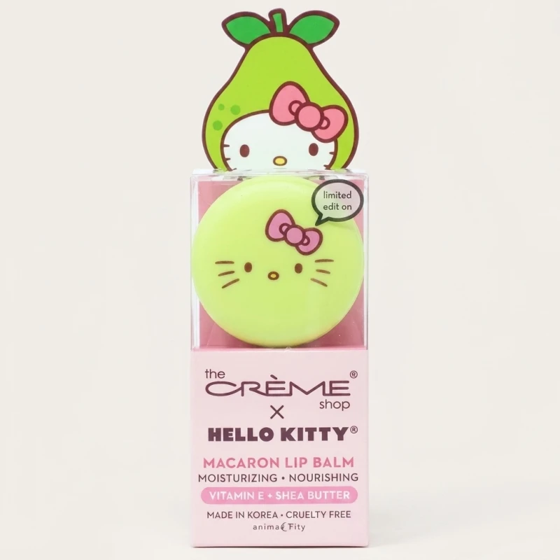 The Crème Shop x Hello Kitty Macaron Lip Balm - Juicy Pear with Vitamin E - Main Image