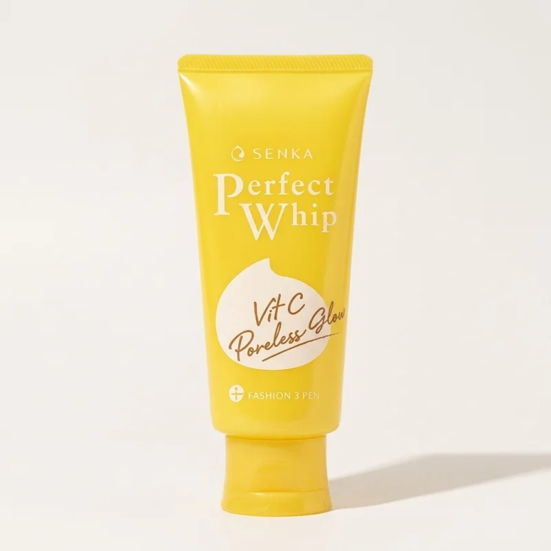 Senka Perfect Whip Vit C Poreless Glow Facial Foam Cleanser 100g - Main Image