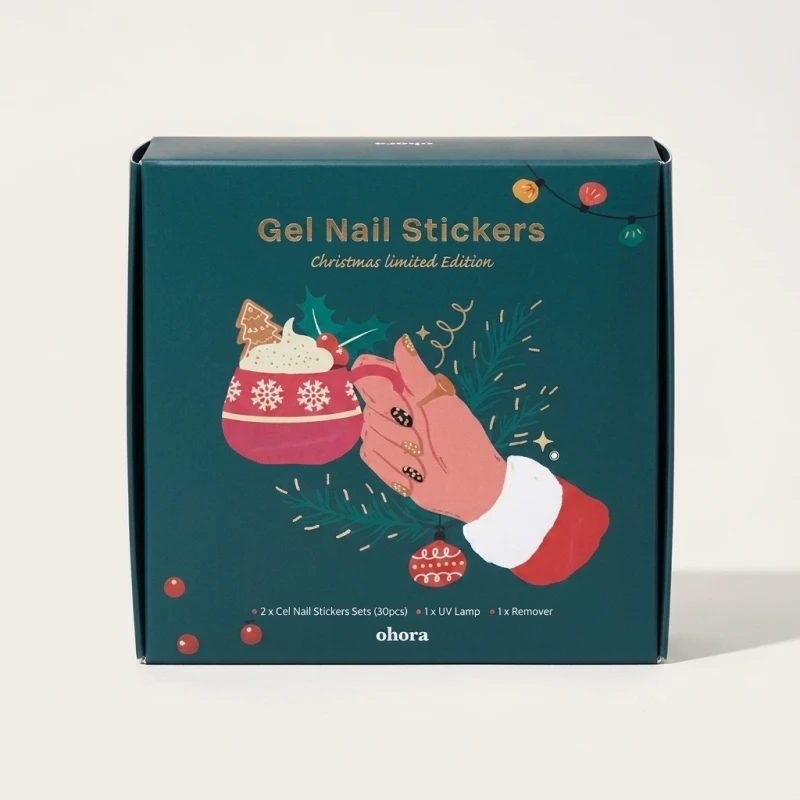 Ohora Semicured Gel Nail Sticker Set - Christmas Limited Edition Gift Box - Main Image