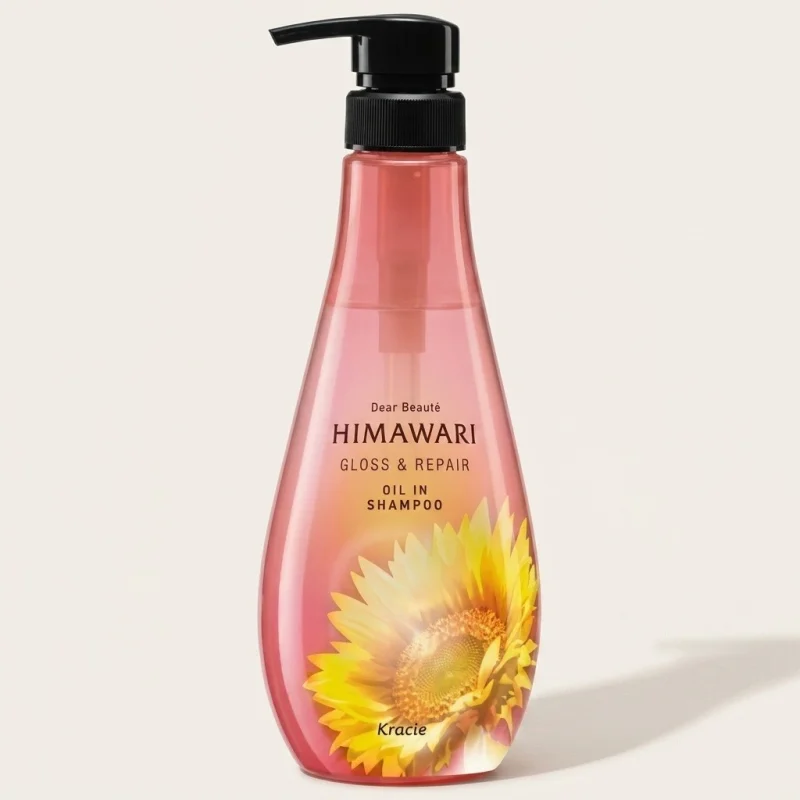 Kracie Himawari Gloss & Repair Oil-in-Shampoo 500ml for Shiny, Manageable Hair - Main Image