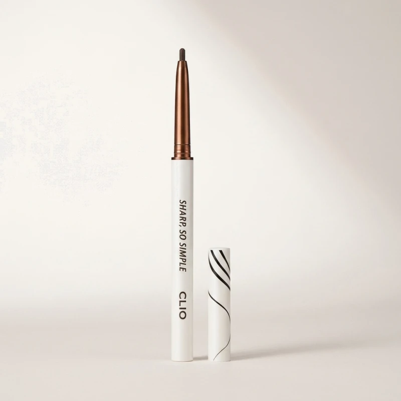 CLIO Sharp So Simple Waterproof Pencil Liner 04 Dark Brown - Slim 2mm Tip - Main Image