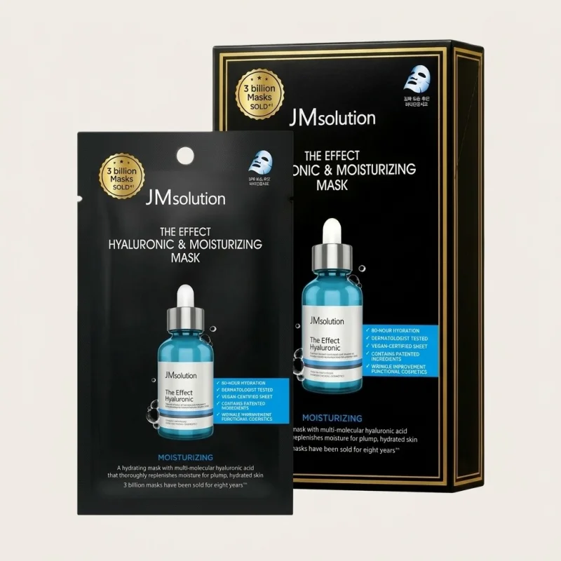 JMsolution The Effect Hyaluronic & Moisturizing Mask - Deep Hydration (10 Sheets) - Main Image