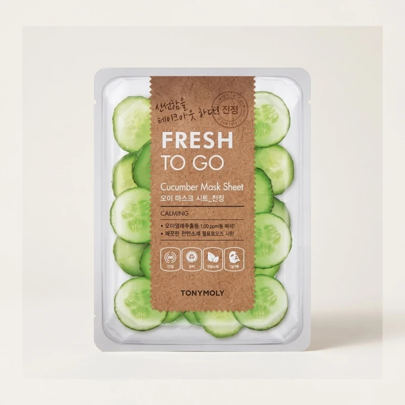TONYMOLY Fresh To Go Cucumber Mask Sheet - Calming & Hydrating Care - Main Image