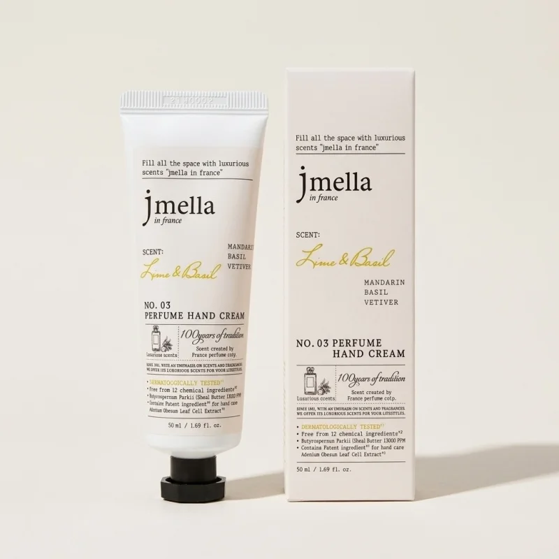 JMELLA in France No. 03 Lime & Basil Perfume Hand Cream - 50ml - Main Image