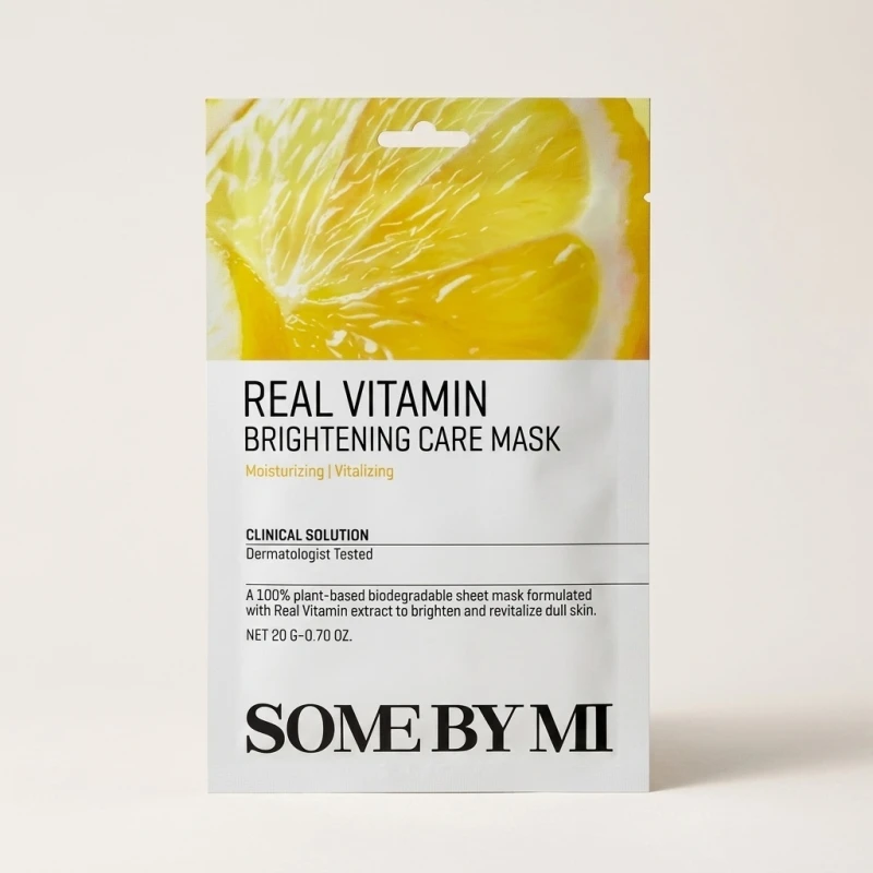 SOME BY MI Real Vitamin Brightening Care Mask – Revitalizing Sheet Mask 20g - Main Image