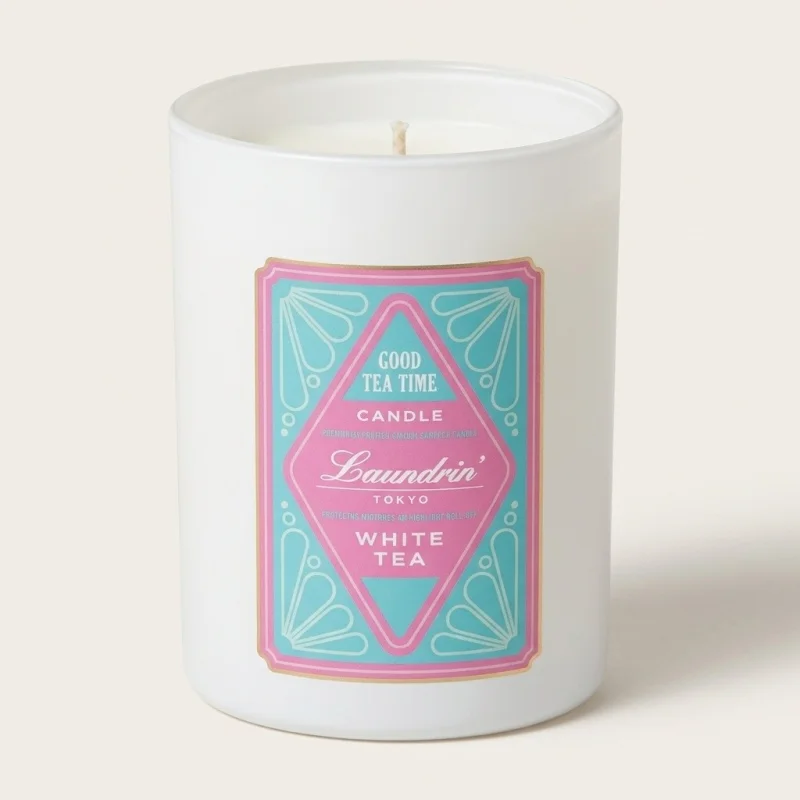 Laundrin Good Tea Time Aroma Candle - White Tea Scented Home Fragrance - Main Image