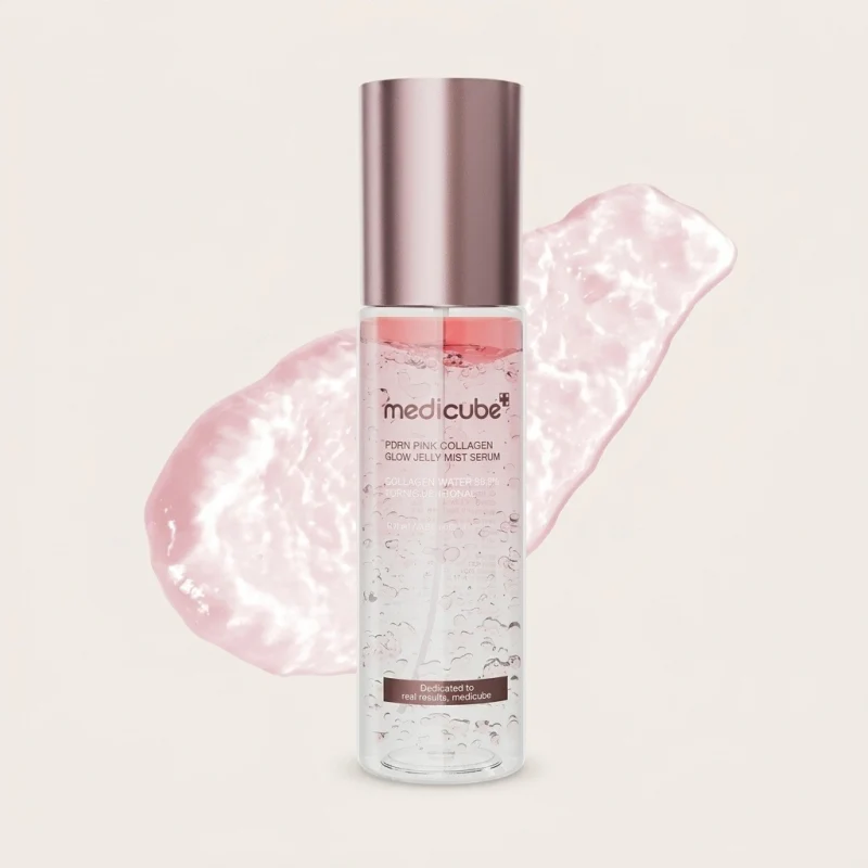 Medicube PDRN Pink Collagen Glow Jelly Mist Serum 100ml - Instant Glass Skin - Main Image