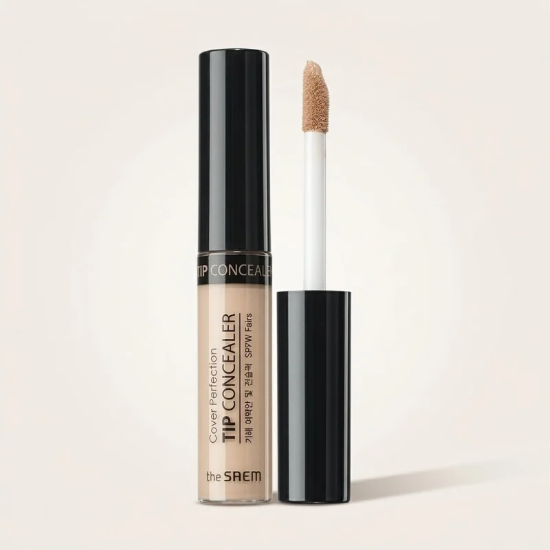 THE SAEM Cover Perfection Tip Concealer 01 Clear Beige, SPF28 PA++ - Main Image