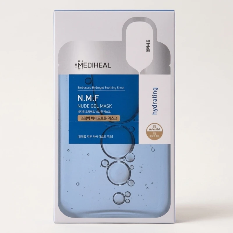 MEDIHEAL N.M.F Nude Gel Mask - Hydrating Hydrogel Sheet Masks (10 Pack) - Main Image